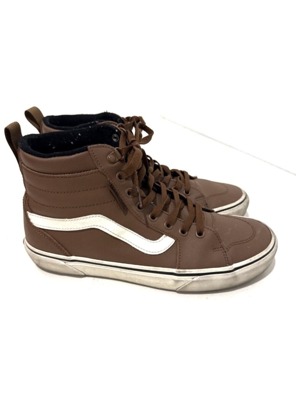 Vans Filmore HiVansGuard Sneaker 721356 Brown Leather Shoe Mens Size 8.5